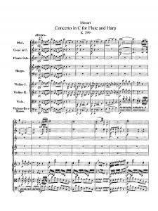Mozart, concerto per flauto e arpa K299